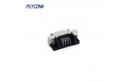 China Zinc Alloy Shell 14 Pin SCSI Connector Right Angle Female PCB supplier
