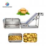Stainless Steel Fruit And Vegetable Processing Line Brush Cleaning And Hoisting for sale