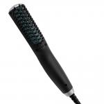 ROHS PTC Electric Hair Brush For Men 3 In 1 Ceramic Hair Straightener Brush for sale