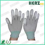 ESD Carbon Fibers Gloves PU Palm Fit Safety Gloves Working Gloves for sale
