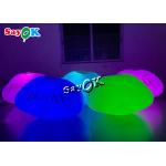 60cm Advertising Hanging Airtight Led Lighting Cloud Inflatable With Logo Printing