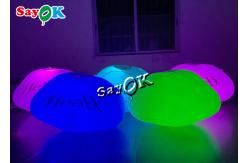 China 60cm Advertising Hanging Airtight Led Lighting Cloud Inflatable With Logo Printing supplier