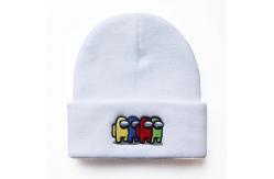 China Character 60cm Fluorescent Knit Beanie Hats Custom Pattern supplier