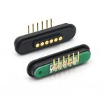 DC12V Magnetic Pogo Pin Waterproof Right Angle Dip Spring Loaded Connector for sale