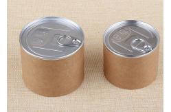 China Kraft Paper Easy Open Paper Composite Cans OEM LOGO Paper Tube Packaging supplier