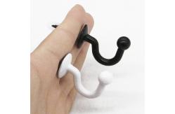 China Bedroom Drapes Metal Accessory Tie Back Hooks For Curtains Elegant Black supplier