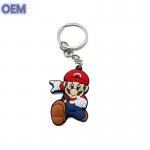 Custom Soft PVC Plastic Keychain, OEM Customize Cartoon Animal Soft Keychain for sale