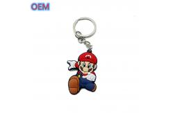 China Custom Soft PVC Plastic Keychain, OEM Customize Cartoon Animal Soft Keychain supplier