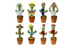 China Luminous Dancing And Talking Electric Cactus Plush Toy supplier