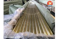 China ASTM B111 / ASME SB111 C44300 Copper Tube For Condenser Heat Exchanger Application supplier
