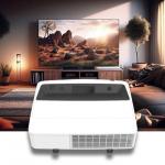 Professional High Contrast 3LCD Ultra Short Throw Laser Projector With 120 Inch Screen for sale