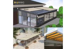 China Black Louvered Roof Pergola Conservatory Remote Control Awning supplier
