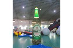 China 4m High Advertising Inflatables / Brown Inflatable Beer Bottle With Lighting supplier