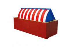 China Security retractable remote control Hydraulic Road Blocker red and White supplier