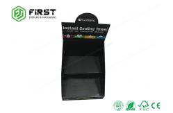 China Customized Matte Black Recyclable Promotion POP Cardboard Paper Counter Display Stand supplier