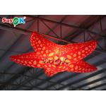 Events Party Decorating Hanging 2m Red LED Inflatable Sea Star
