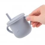 5.3oz 150mL Silicone Sippy Straw Cup -40C To 230C Temperature Range for sale