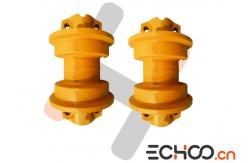 China D4C / D4D / D4E / D4H Dozer Undercarriage Parts , Bottom Track Rollers Yellow supplier