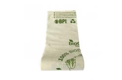 China Cornstarch 55 Gallon Biodegradable Garbage Bag Compostable Straight Top supplier