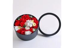 China Custom Paper Tube Packaging Recyclable Round Flower Box Coated Paper supplier