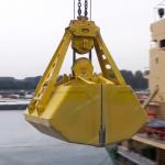 Mechanical Clamshell Crane Grabs Two Rope 4 CBM Wear Resistant for sale