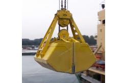 China Mechanical Clamshell Crane Grabs Two Rope 4 CBM Wear Resistant supplier