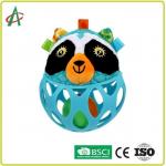 Food Grade L14cm Baby Plush Rattle Hand Fine Movement Training