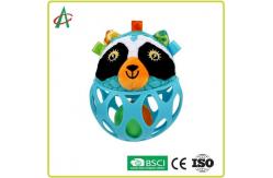 China Food Grade L14cm Baby Plush Rattle Hand Fine Movement Training supplier