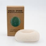 Sustainable Fluffy Bamboo Charcoal Face Sponge 10cm*7.5cm*4cm for sale
