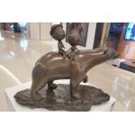 Decorative Home Indoor Small Bronze Sculpture 0.5m Length for sale