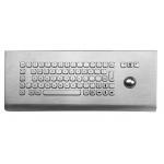 Kiosk industrial metal keyboard with trackball for public system weather - proof for sale