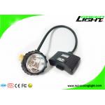 IP 68 Waterproof Corded Mining Cap Lamp 221lum 15000Lux 6.8Ah Panasonic Battery Miner Headlight with Rear Warning Light for sale