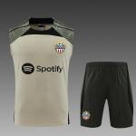 Off White Football Training Vest Polyester Fabric OEM ODM Training Soccer Vest for sale
