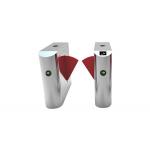 LED Indicator 35W SUS304 Access Control Flap Barrier Face Recognition