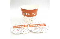 China Disposable 4500ml Paper Food Bucket , Custom Fried Chicken Bucket With Lid supplier
