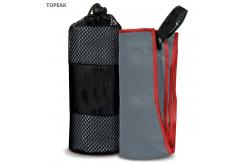 China Lightweight Microfiber Suede Towel With Zip Super Absorbent Gym 50x100cm supplier