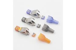 China Gold Plating RJ45 Keystone Jack Toolless Modular Connector Plug PC Material supplier