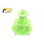 Retail Disposable Cardboard Cake Display Three Tiers 33.2cm Stable Structure