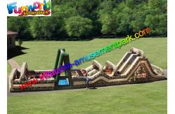 China PVC Tarpaulin Inflatables Obstacle Course Military Boot Camp Challenge supplier