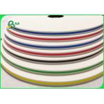 60g 120g Compostable Striped Straw Paper Roll For Bar Strong Waterproof for sale