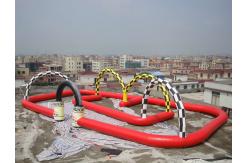 China Entermainment Inflatable Amusement Park With Gaint Inflatable Zorb Race Track supplier