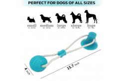 China Suction Cup Tug Of War Puppy Rubber Chew Toys For Teething Puppies supplier