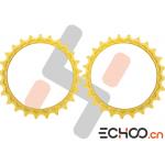 China Strong Pressure Resistant BD2G Rear Wheel Sprocket / Yellow Chain Sprocket Set manufacturer