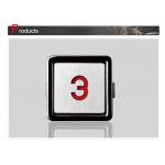 Elevator Digits Push Button Indicator with 45% ~ 90% Humidity , Size 32 x 32 mm for sale