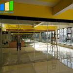 Flexible Mirror Movable Partition Walls Folding Sliding Partition With Mirror For Art Gallery for sale