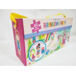 60pcs Rainbow Fairy Cardboard Jigsaw Puzzle Large Piece Jigsaws With Fun Pop Out Play Figures for sale