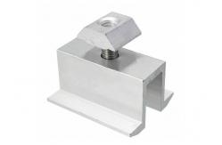China Solar Mounting Mid Clamp 1.4KN M2 Powder Coating Kit Aluminum Stainless Steel supplier