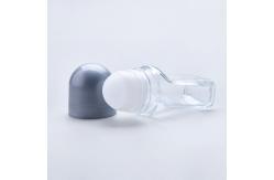 China Clear Perfume Roll On Deodorant Bottles Ball Diameter 28.6mm supplier