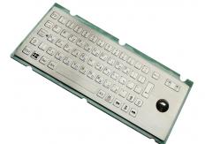 China Dust Proof Panel Mount Keyboard Flat Keys Trackball For Machines supplier