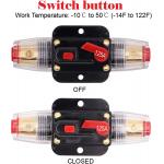 125A Inline Fuse Holder Automotive Circuit Breakers 125 Amp Car Audio Overload Protection Switch for sale